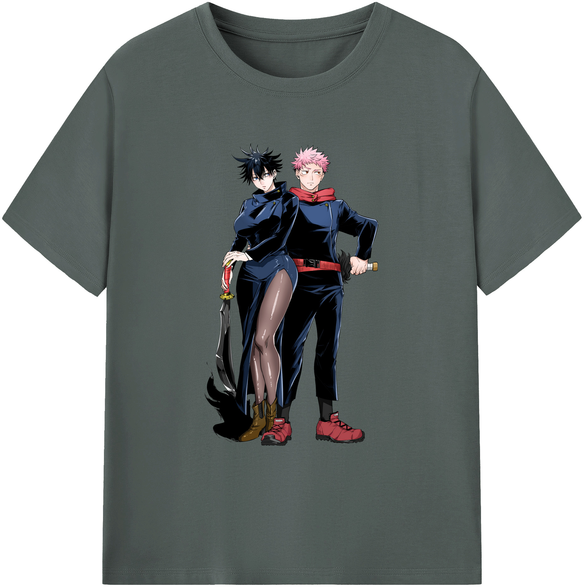 （画像用） 呪術廻戦 Jujutsu Kaisen 綿100％ メンズ半袖Tシャツ｜肌触りやわらか＆通気性
